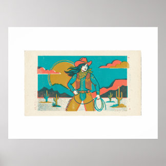 Poster Vaqueira Espírito Selvagem