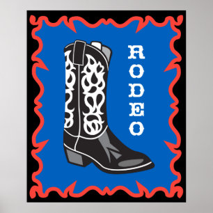 Poster Vaqueiro do rodeio