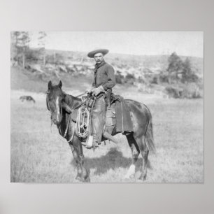 Póster Vaqueiro em seu cavalo PhotographSouth Dakota