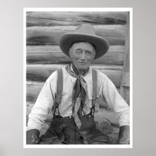 Póster Vaqueiro idoso