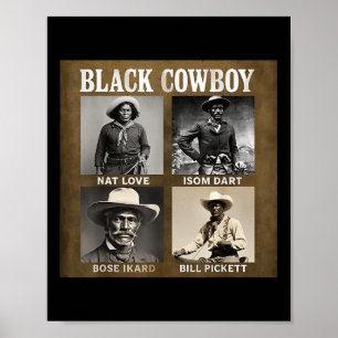 Poster Vaqueiro Negro Rodeio Western Melanina História Ne
