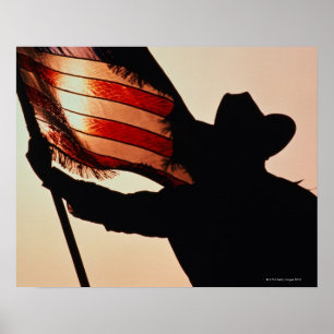 Poster Vaqueiro que guardara a bandeira dos Estados