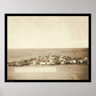 Póster Vaqueiro SD Redondo-Acima 1887 de Fouche do Belle