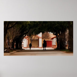 Póster Vaqueiro Silohuette