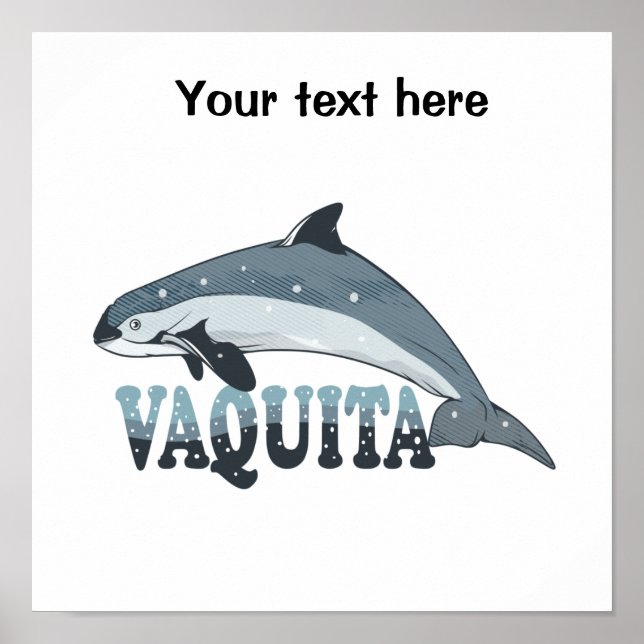 Poster Vaquita Porpoise (Frente)