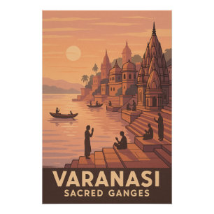 Póster Varanasi - Ganges Sagradas