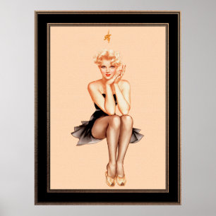 Poster Varga Girl Cobrir Art de Alberto Vargas