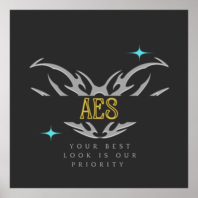 Poster Variante Azul AES (Frente)