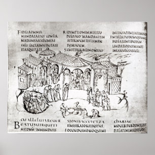 Póster Várias cenas que ilustram um salmo