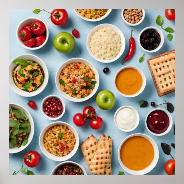 Poster Várias comidas (Frente)