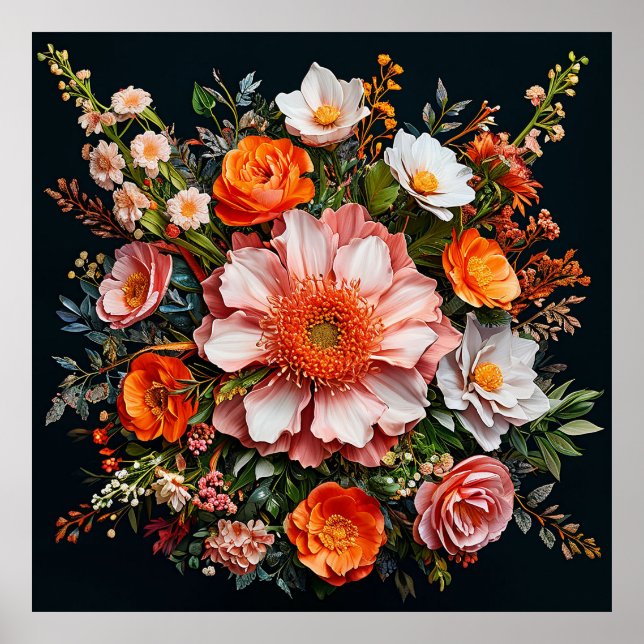 Poster Várias flores (Frente)