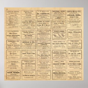 Póster Várias propagandas do óleo