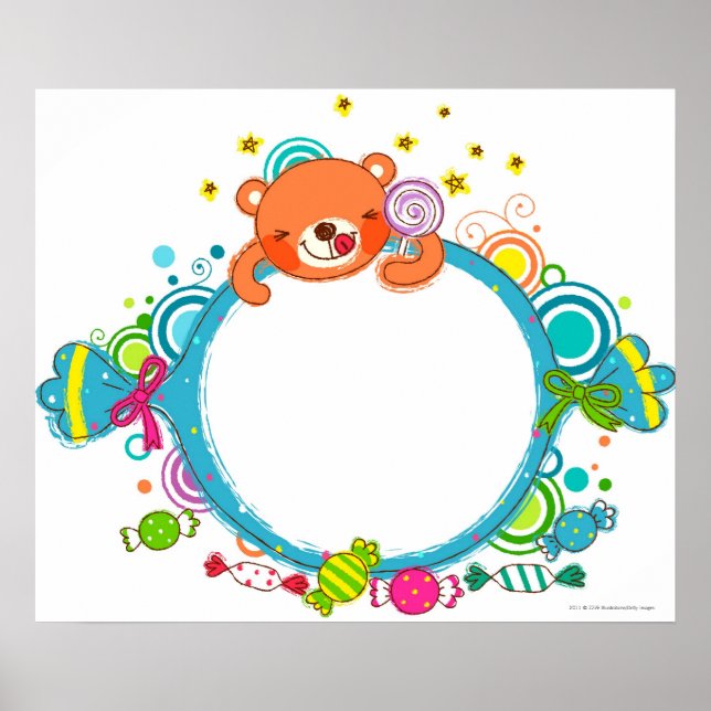 Póster Variedade de doces (Frente)