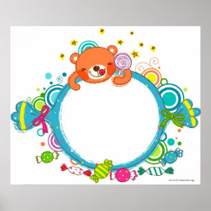 Póster Variety of candies