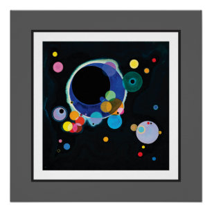 Póster Vários círculos de Wassily Kandinsky