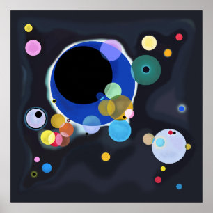 Poster Vários Círculos, Vassily Kandinsky em digital