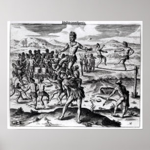 Póster Vários Jogos Indianos, de 'Americae'