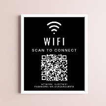Varredura de Rede Wifi para Conectar Código QR Pre