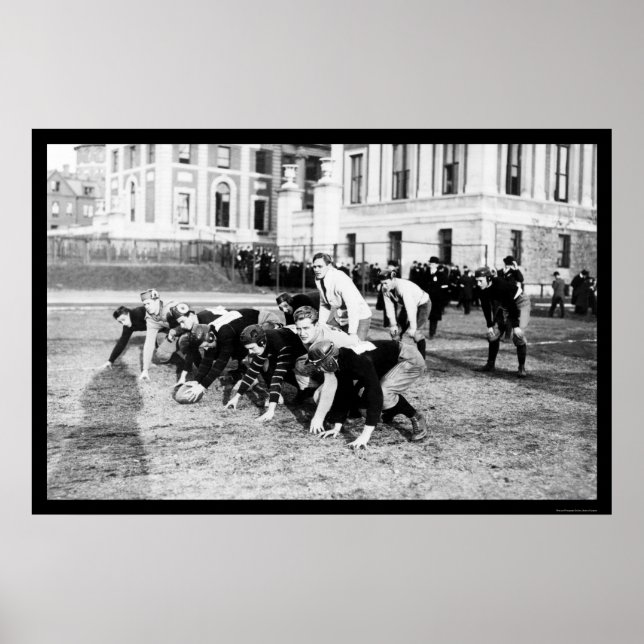 Póster Varsity Football Columbia 1914 (Frente)