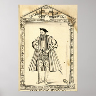 Póster Vasco da Gama 'de Lendas a Dinamarca India