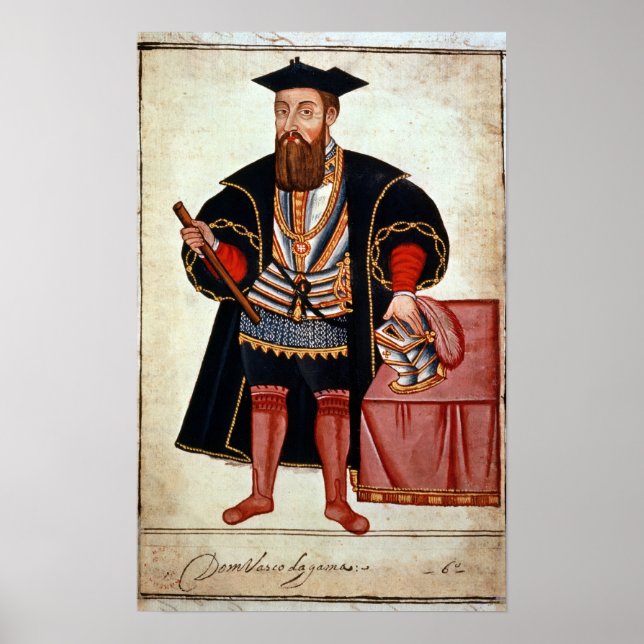 Poster Vasco da Gama , ilustração (Frente)