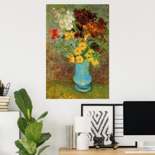 Póster Vase com Daisies e Anêmonas por Vincent van Gogh