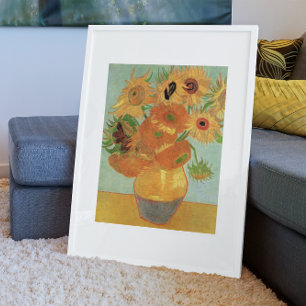 Póster Vase com doze girassóis por Vincent van Gogh