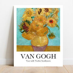 Poster Vase com doze girassóis por Vincent van Gogh