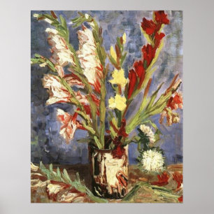 Póster Vase com Gladioli 1886, Vincent van Gogh