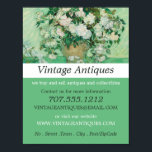 Poster Vase Com Rosas Rosa, Van Gogh, Loja Antiquada<br><div class="desc">Vase Com Rosas Rosa,  Van Gogh,  Poster Antiguamente Publicitário Da Loja De Cartão de visita.</div>