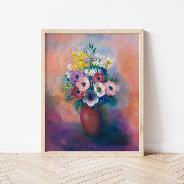 Poster Vase D’anémones | Odilon Redon (Criador carregado)