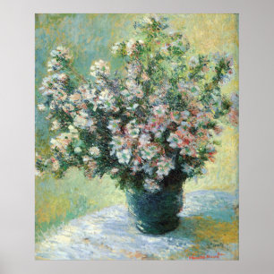 Poster Vase das Flores de Belas Artes por Claude Monet