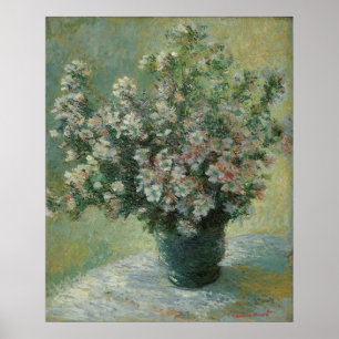 Póster Vase das Flores, de Claude Monet, Vintage Fine Art