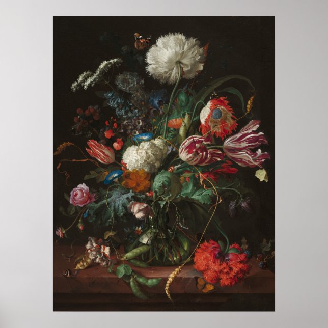 Poster Vase das Flores - Jan Davidsz de Heem (Frente)
