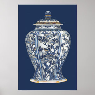 Póster Vase de Porcelana Azul e Branco pelo Vision Studio