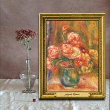 Vase de Rosas por Auguste Renoir Art