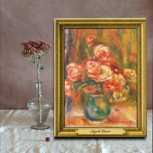Poster Vase de Rosas por Auguste Renoir Art