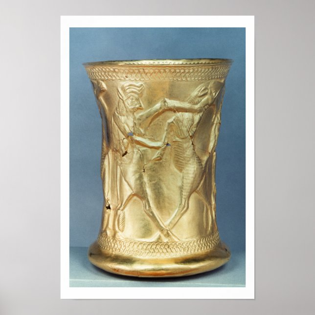 Póster Vase decorado com criaturas mitológicas, Pérsia (Frente)