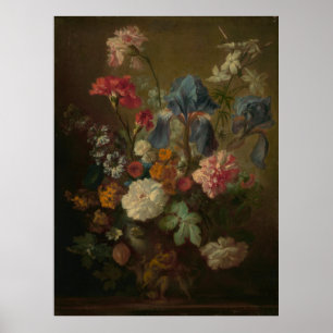 Poster Vase em Flores por Jan van Huysum