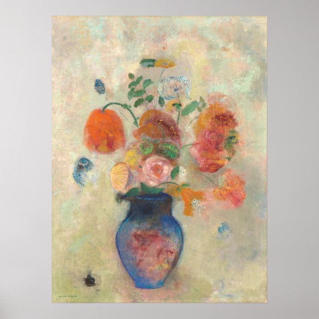 Poster Vase Grande com Flores - Odilon Redon Fine Art (Frente)