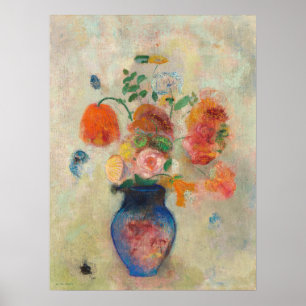 Poster Vase Grande com Flores por Odilon Redon