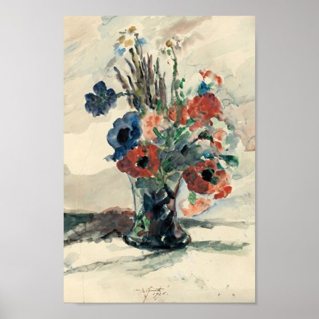 Poster Vase mit Blumen | Lovis Corinth (Frente)