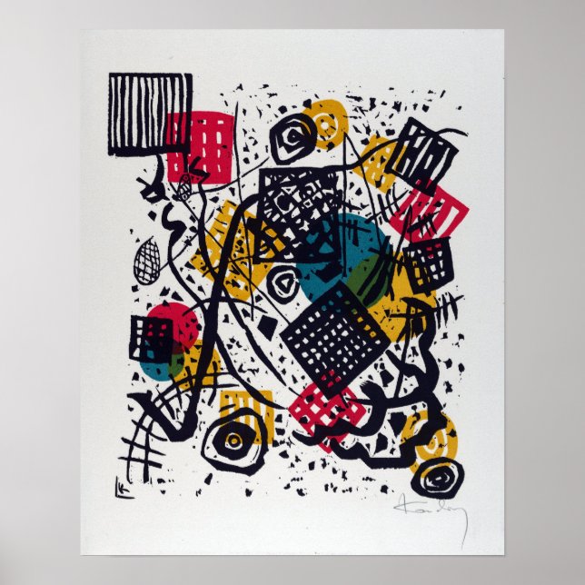 Póster Vasily Kandinsky Small Words V (Frente)