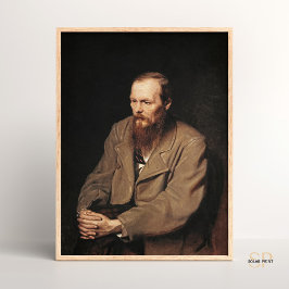 Poster Vasily Perov Retrato de Fyodor Dostoyevsky Art