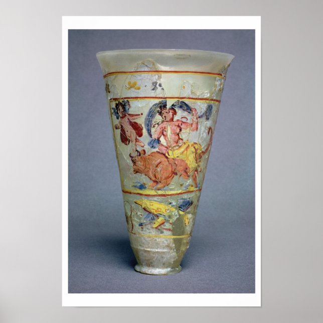 Póster Vaso com decoração pintada representando Europa e (Frente)