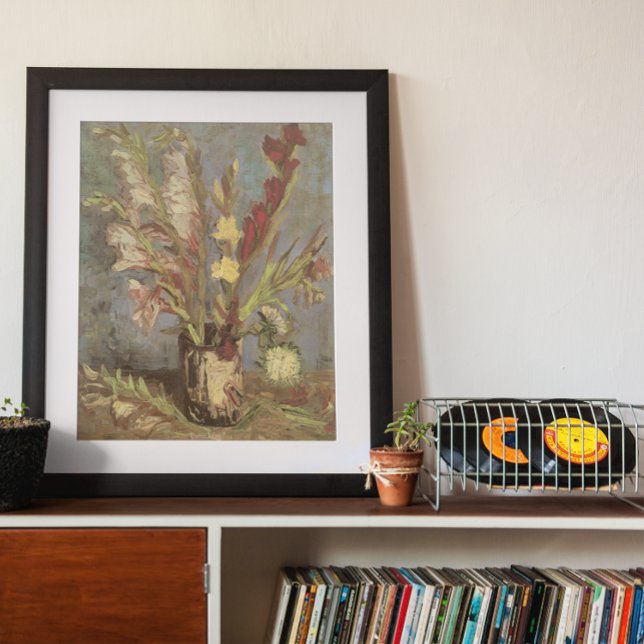 Poster Vaso com Gladíolos por Vincent van Gogh (Criador carregado)