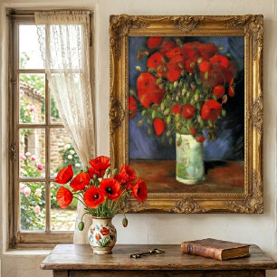 Poster Vaso com Papoulas Vermelhas por Vincent van Gogh