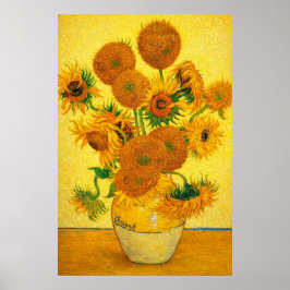 Poster Vaso com Quinze Girassóis por Vincent van Gogh