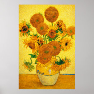 Poster Vaso com Quinze Girassóis por Vincent van Gogh