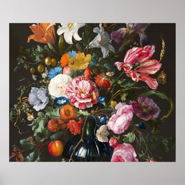 Poster Vaso de Flores. Criador Jan Davidsz de Heem. (Frente)